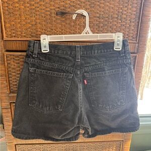 Levi's Black Jean Shorts for Women